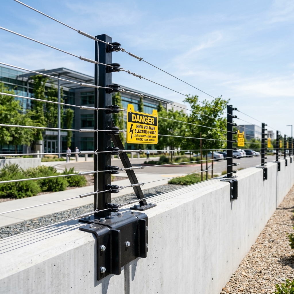 Clôture Électrique Murale