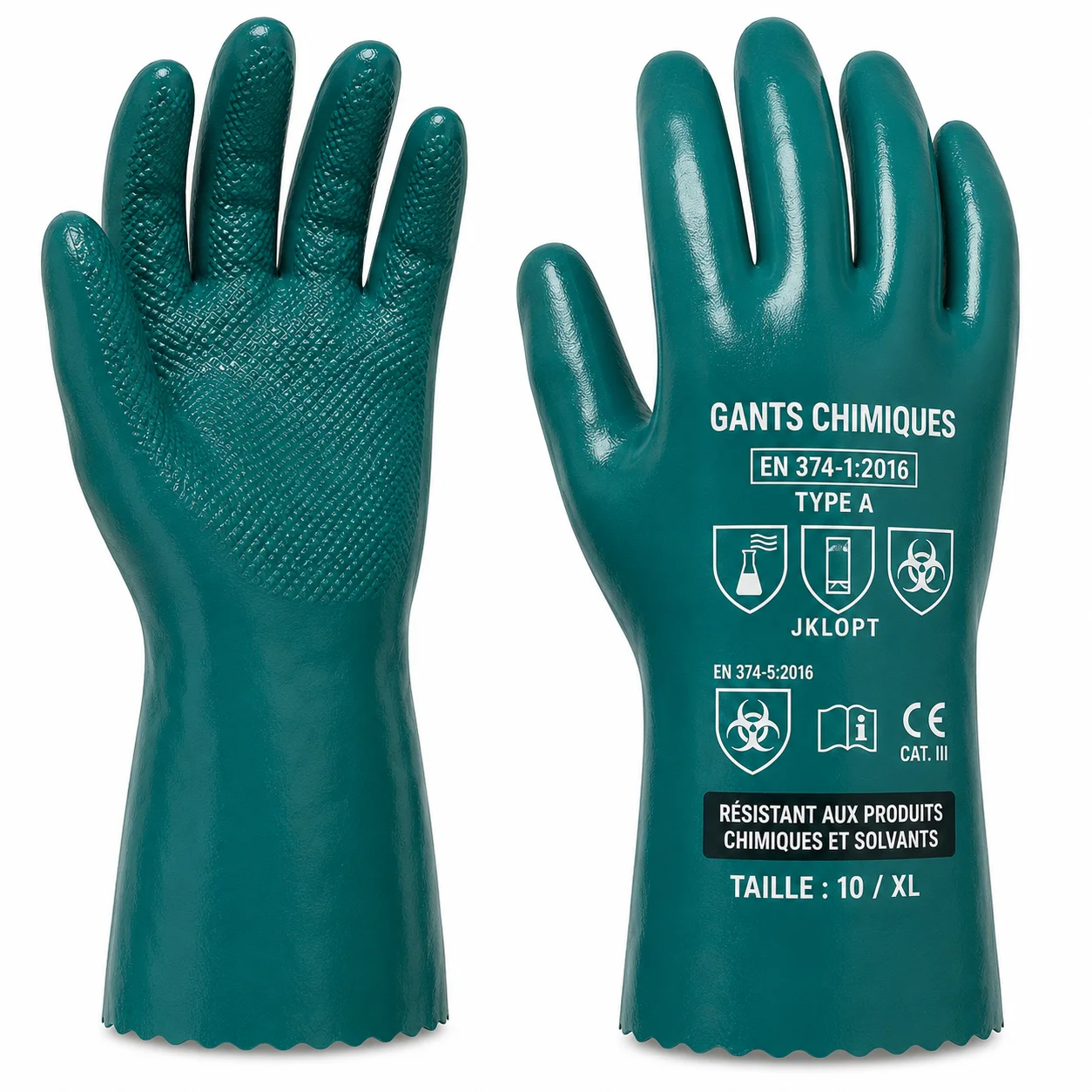 Gants chimiques